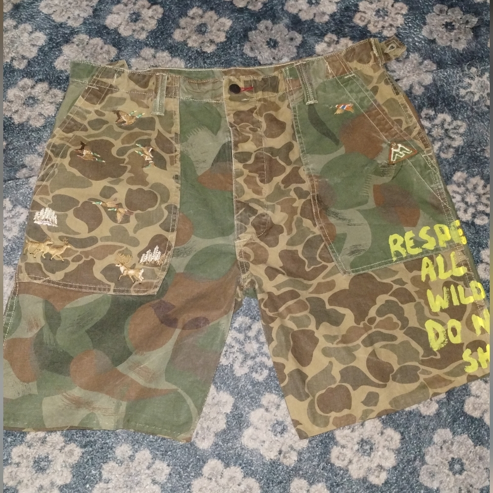 Polo Ralph Lauren Flat Front Patchwork Camouflage… - image 1